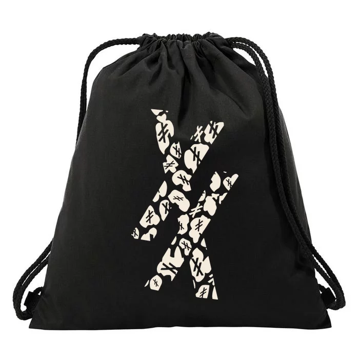 Mgk Patterned Est 4 Life Drawstring Bag