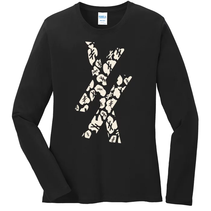 Mgk Patterned Est 4 Life Ladies Long Sleeve Shirt