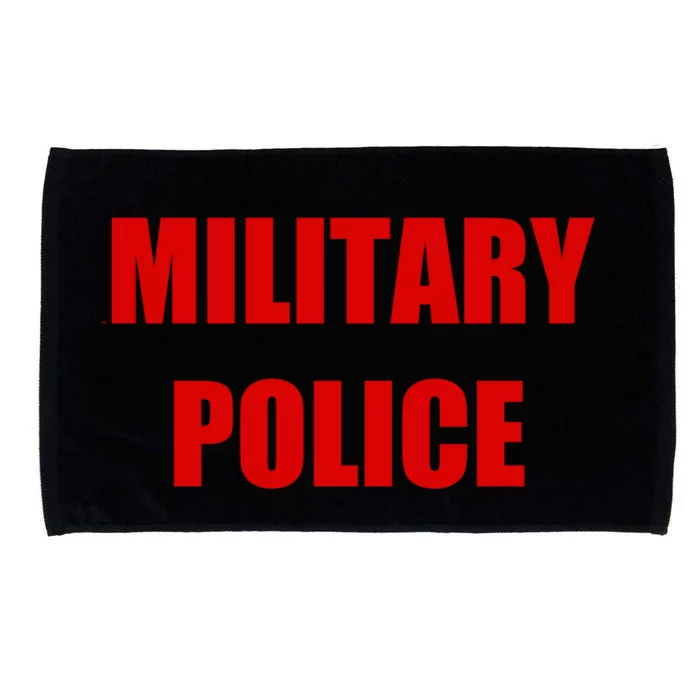 Military Police Employees Uniform Work Funny Gift Microfiber Hand Towel