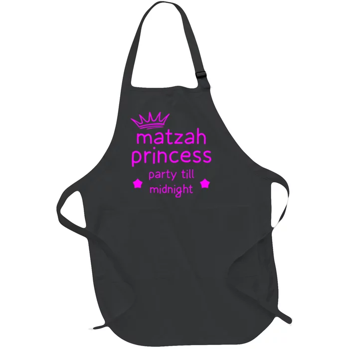 Matzah Princess Funny Passover Afikoman Midnight Party Matzo Full-Length Apron With Pocket