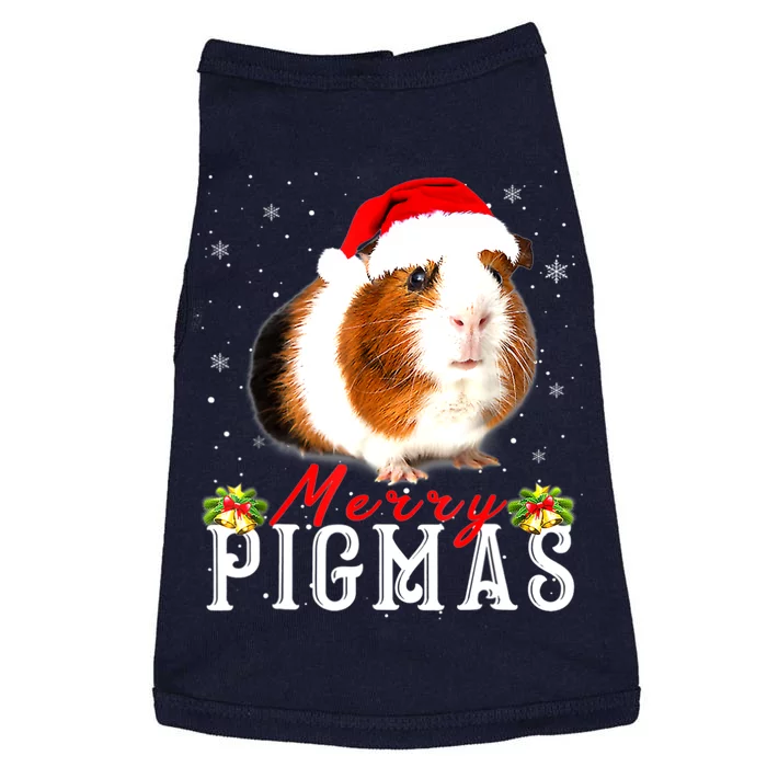 Merry Pigmas Face Mask Funny Guinea Pig Christmas Santa Xmas Doggie Tank