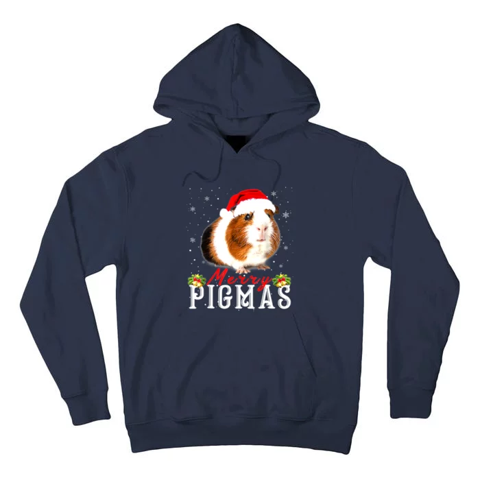 Merry Pigmas Face Mask Funny Guinea Pig Christmas Santa Xmas Tall Hoodie