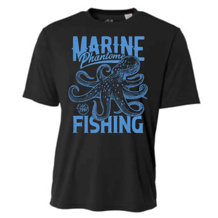 Marine Phantome Fishing Cooling Performance Crew T-Shirt