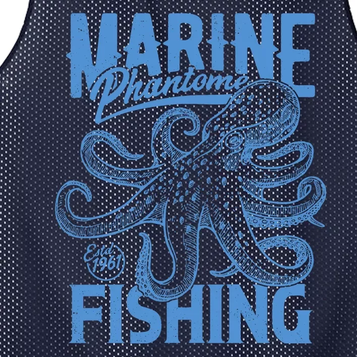 Marine Phantome Fishing Mesh Reversible Basketball Jersey Tank