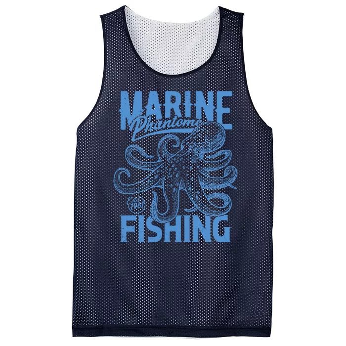 Marine Phantome Fishing Mesh Reversible Basketball Jersey Tank