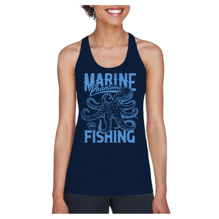 Marine Phantome Fishing Women's Racerback Tank