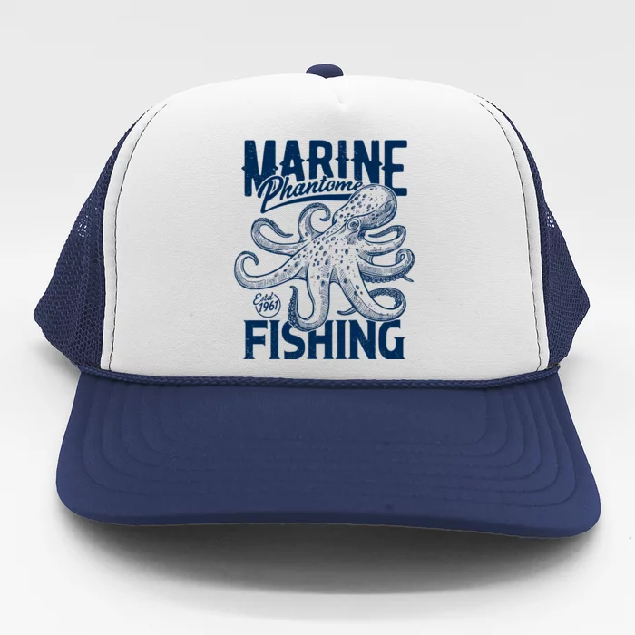 Marine Phantome Fishing Trucker Hat