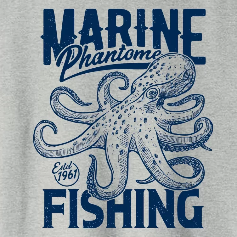 Marine Phantome Fishing Women's Crop Top Tee