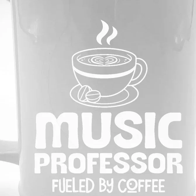 Music Professor Fuelled by Coffee Front & Back Beer Stein