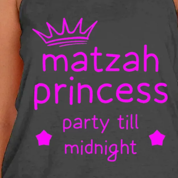 Matzah Princess Funny Passover Afikoman Midnight Party Matzo Women's Knotted Racerback Tank