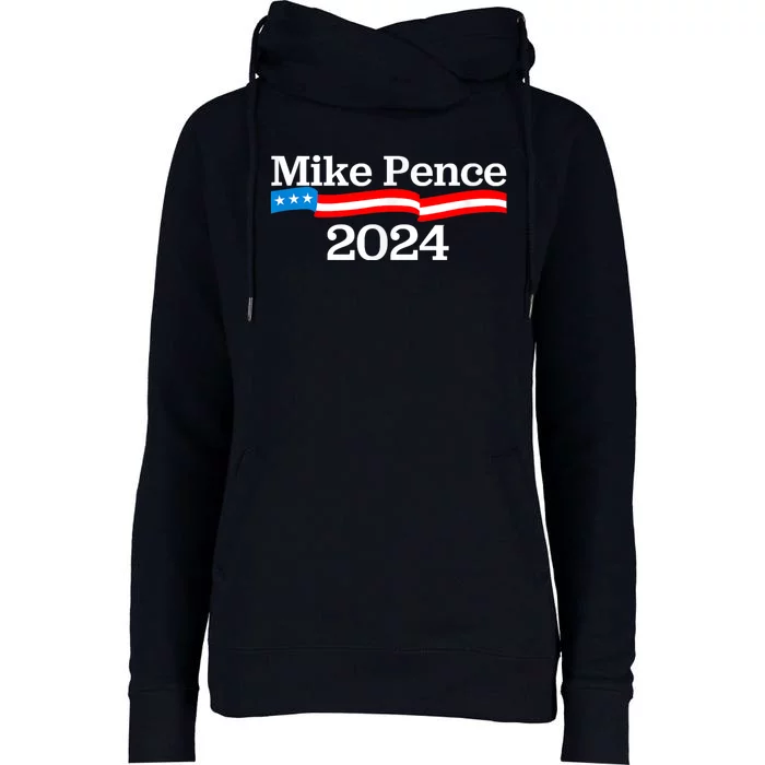 Mike Pence For President 2024 Campaign Womens Funnel Neck Pullover Hood