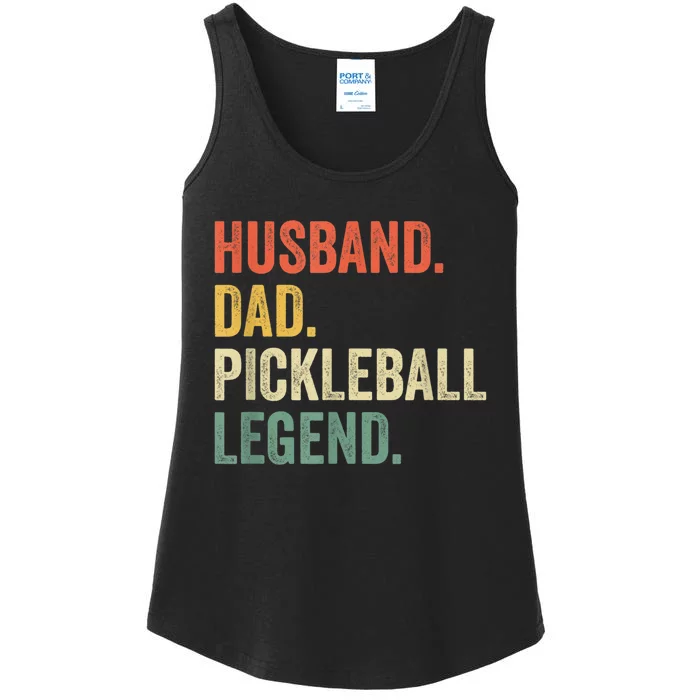 Men Pickleball Funny Husband Dad Legend Vintage Fathers Day Ladies Essential Tank