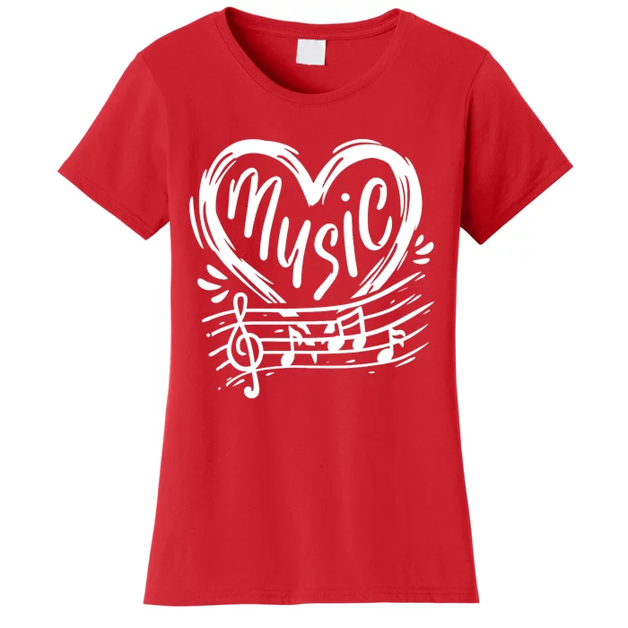 Music Piano Flute Clarinet Musician Musical Women's T-Shirt