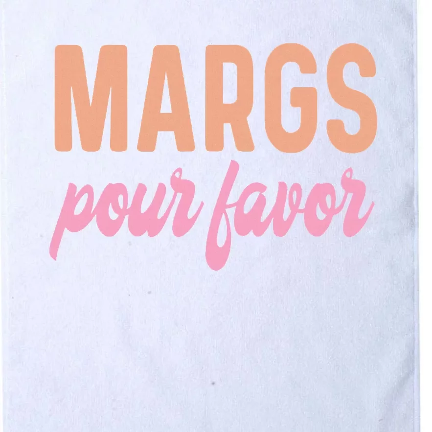 Margs Pour Favor Funny Vacation Travel Cancun Party Fiesta Platinum Collection Golf Towel