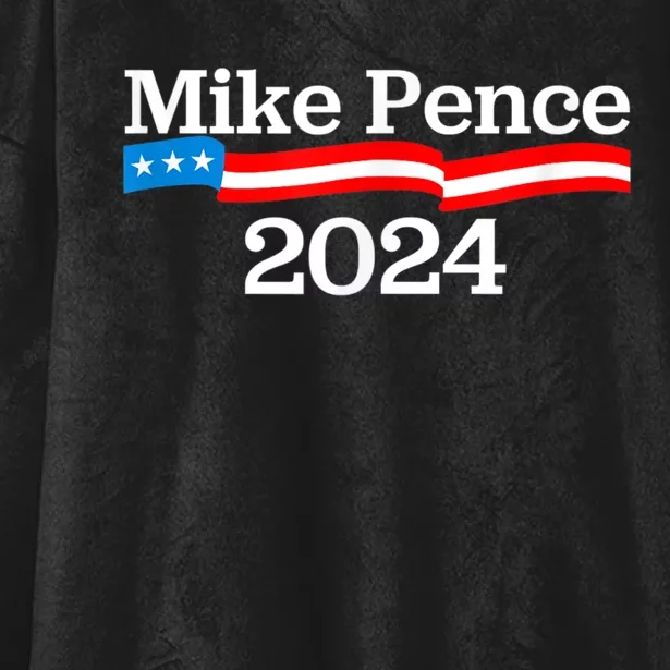 Mike Pence For President 2024 Hooded Wearable Blanket