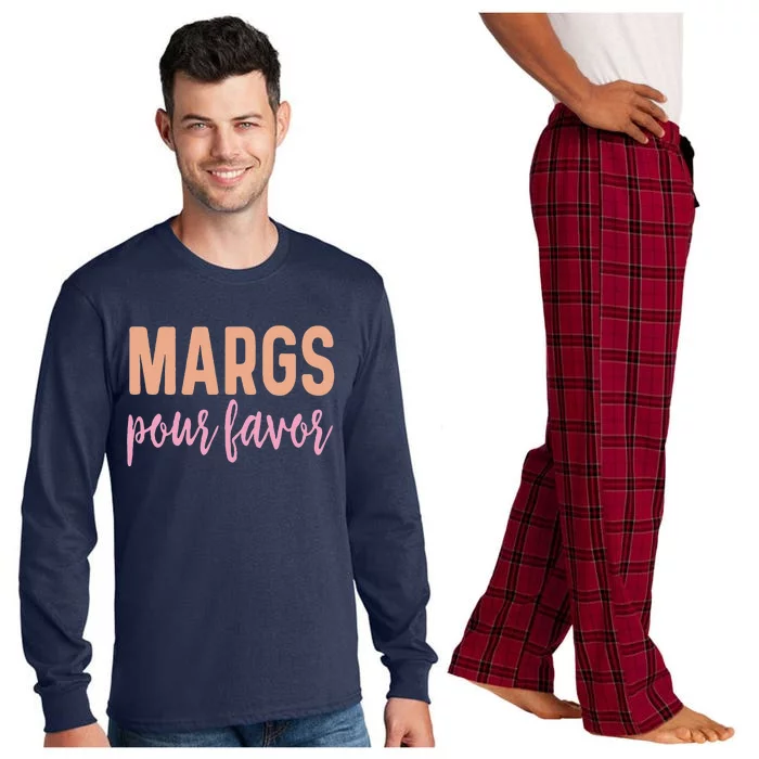 Margs Pour Favor Funny Vacation Travel Honeymoon Party Long Sleeve Pajama Set