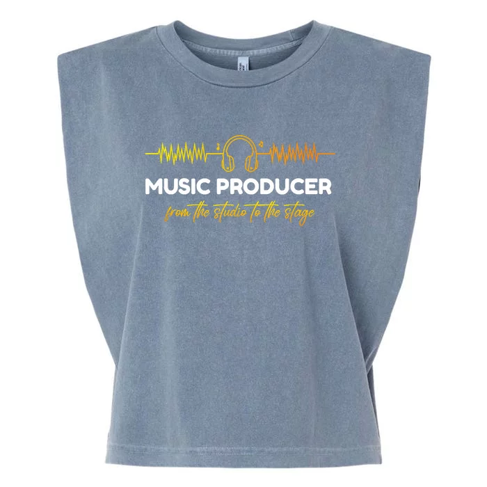 Music Producer From The Studio To The Stage Garment-Dyed Women's Muscle Tee