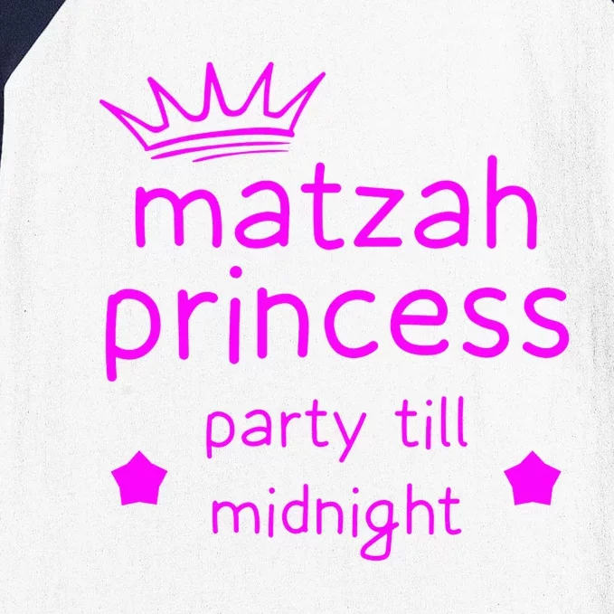 Matzah Princess Funny Passover Afikoman Baseball Sleeve Shirt