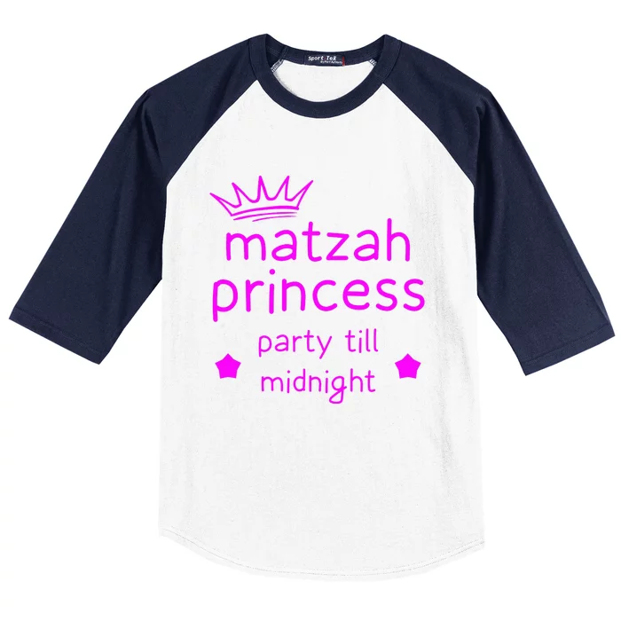 Matzah Princess Funny Passover Afikoman Baseball Sleeve Shirt