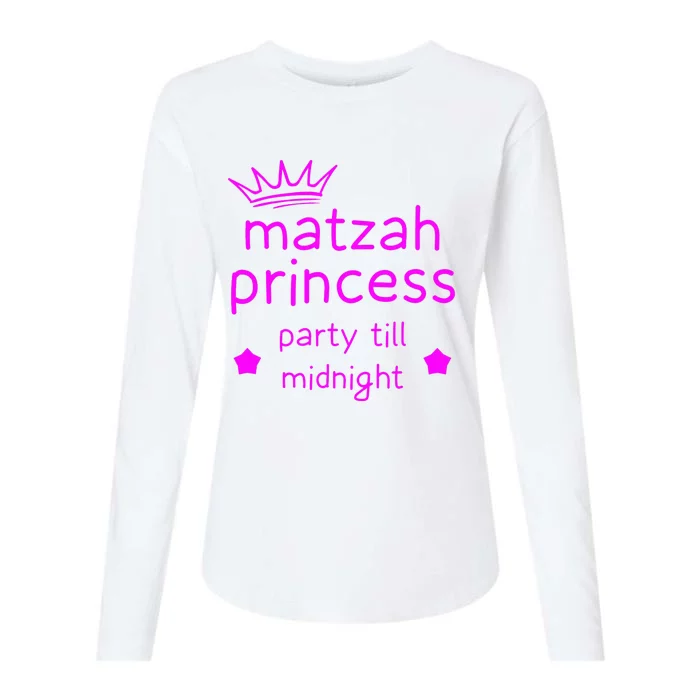 Matzah Princess Funny Passover Afikoman Womens Cotton Relaxed Long Sleeve T-Shirt