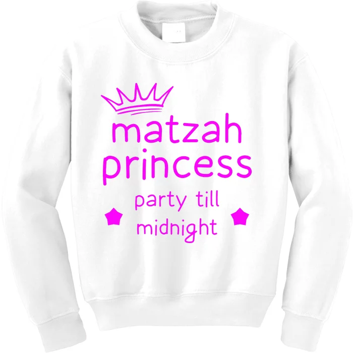 Matzah Princess Funny Passover Afikoman Kids Sweatshirt