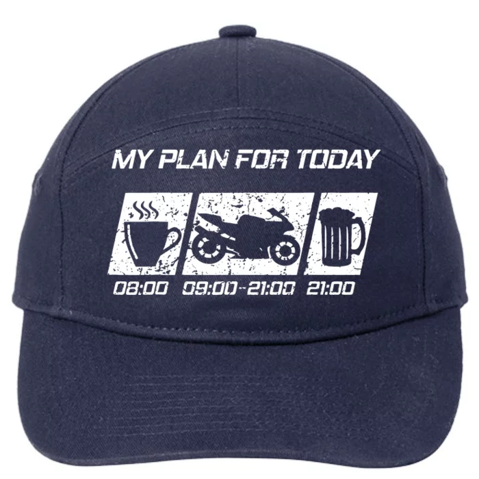 My Plan For Today 7-Panel Snapback Hat