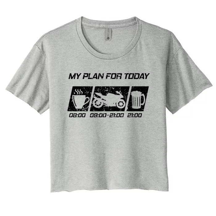 My Plan For Today Women's Crop Top Tee