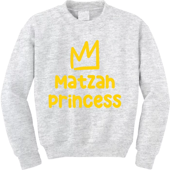 Matzah Princess Funny Passover Afikoman Jewish Pesach Kids Sweatshirt