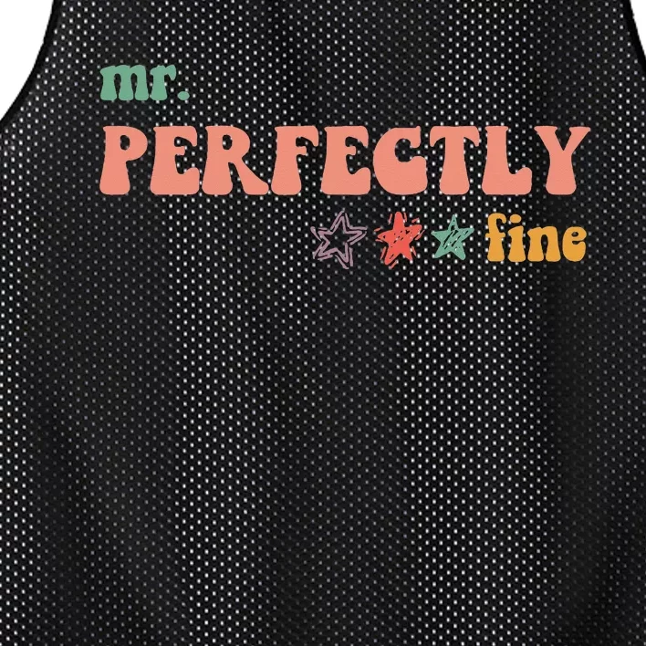 Mr. Perfectly Fine Father Karma Is My Boyfriend Mesh Reversible Basketball Jersey Tank