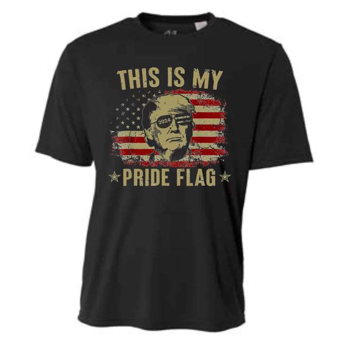 My Pride Flag Usa 4th Of July Patriotic Design Cooling Performance Crew T-Shirt