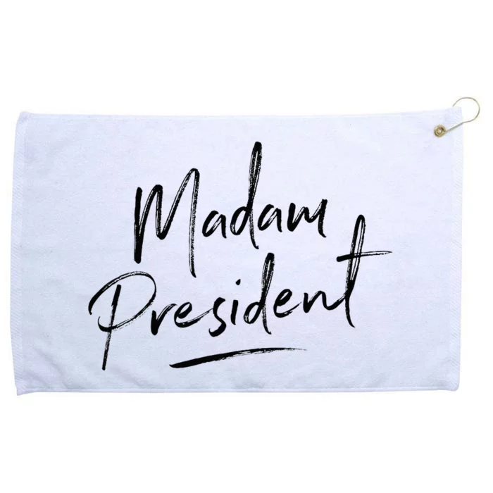 Madam President For Women Feminine Script Grommeted Golf Towel