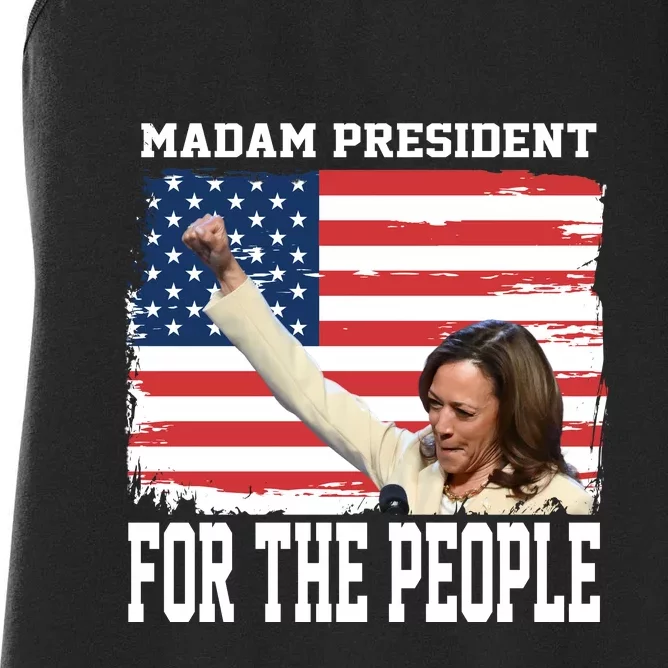 Madam President For The People Graphic Women's Racerback Tank