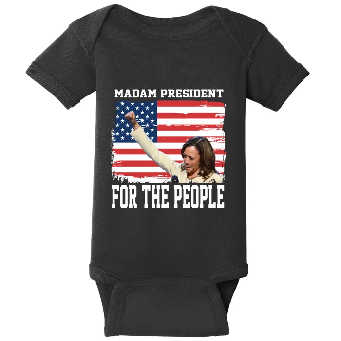 Madam President For The People Graphic Baby Bodysuit