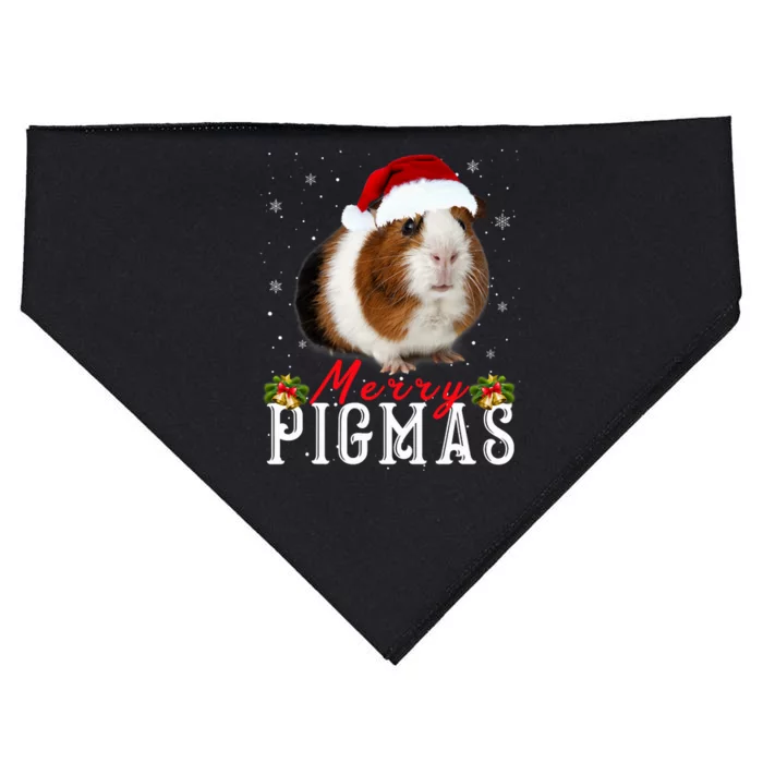 Merry Pigmas Face Mask Funny Guinea Pig Christmas Santa Xmas USA-Made Doggie Bandana