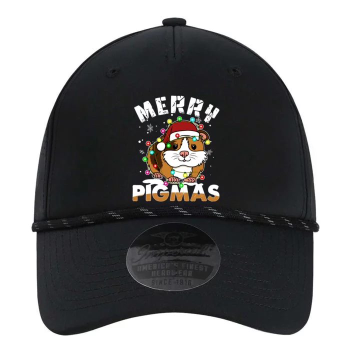 Merry Pigmas Funny Xmas Christmas Guinea Pig Lover Gift Performance The Dyno Cap