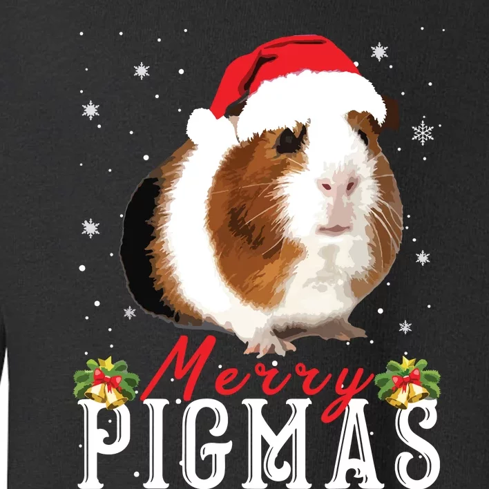 Merry Pigmas Face Mask Funny Guinea Pig Christmas Santa Xmas Toddler Sweatshirt