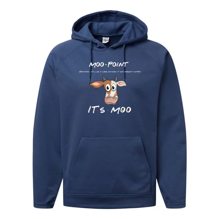 Moo Point Gift Performance Fleece Hoodie