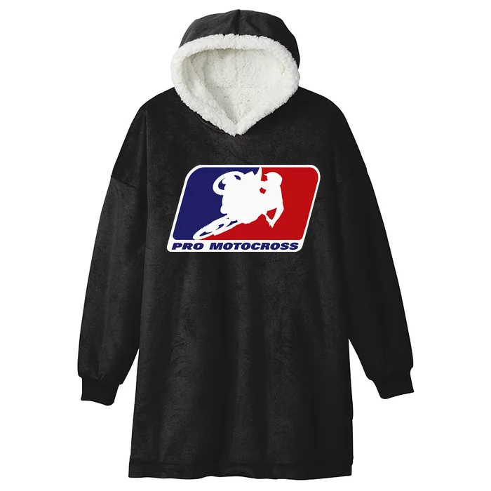 Motocross Pro Gift Dirt Bike Hooded Wearable Blanket