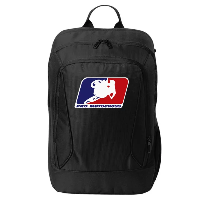 Motocross Pro Gift For Wo Blue & Red Dirt Bike City Backpack