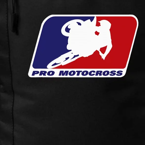 Motocross Pro Gift For Wo Blue & Red Dirt Bike Daily Commute Backpack