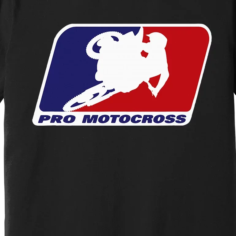 Motocross Pro Gift For Wo Blue & Red Dirt Bike Premium T-Shirt