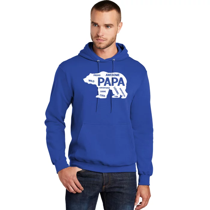 Men Papa Grandpa Bear Top Grandfather Father Day Gift Ideas Gift Hoodie