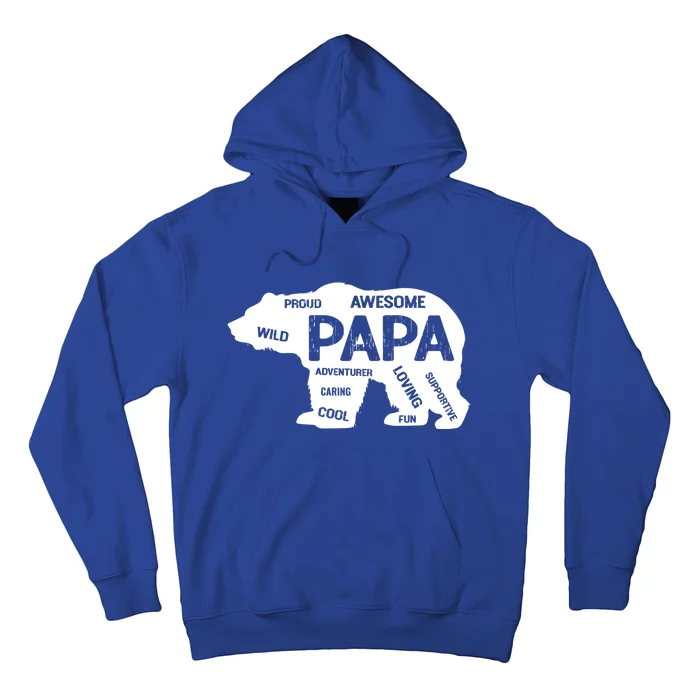 Men Papa Grandpa Bear Top Grandfather Father Day Gift Ideas Gift Hoodie