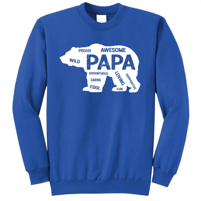 Men Papa Grandpa Bear Top Grandfather Father Day Gift Ideas Gift Sweatshirt