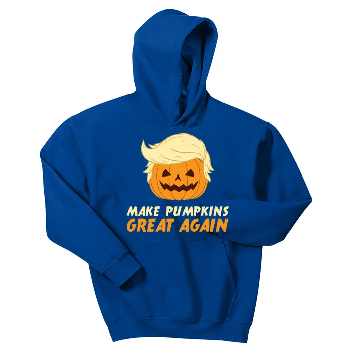 Make Pumpkins Great Again Play Anti Trump Slogan Halloween Gift Kids Hoodie