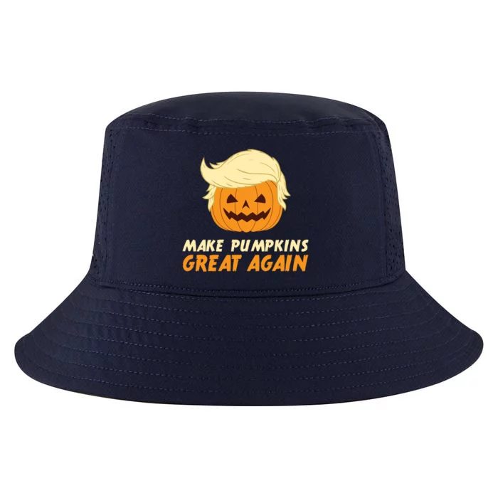 Make Pumpkins Great Again Play Anti Trump Slogan Halloween Gift Cool Comfort Performance Bucket Hat