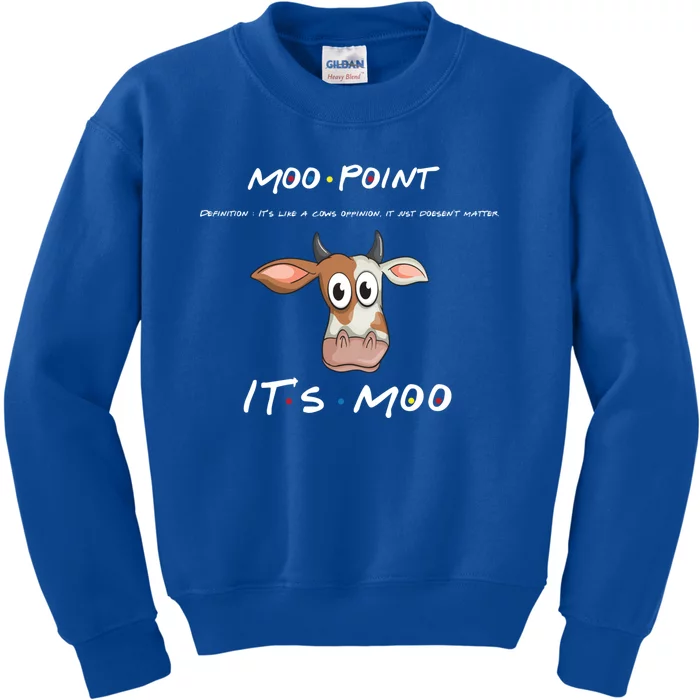 Moo Point Gift Kids Sweatshirt