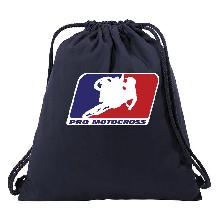 Motocross Pro Gift For Men Women Blue Red Dirt Bike Drawstring Bag