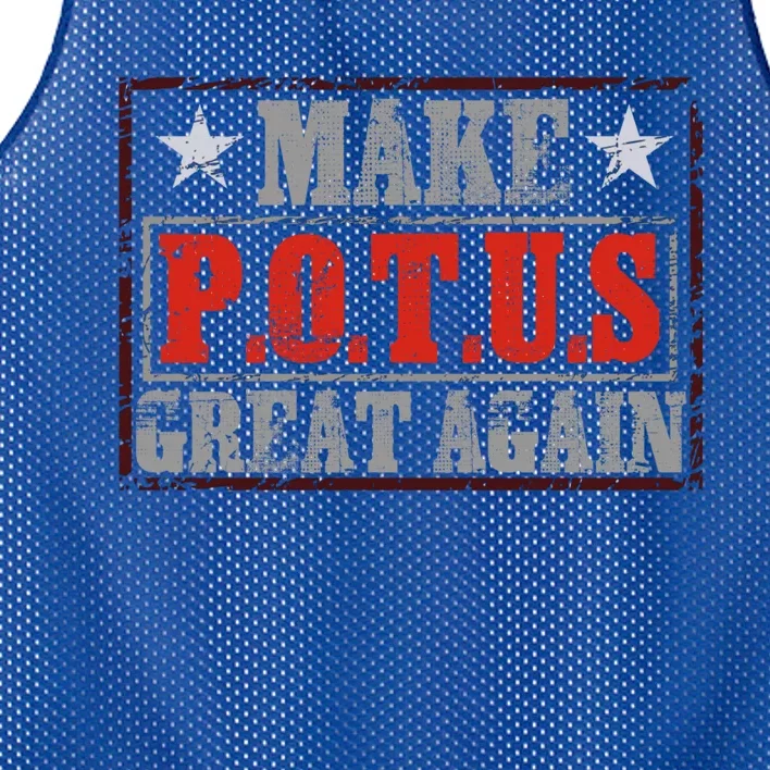 Make Potus Great Again Gift Mesh Reversible Basketball Jersey Tank