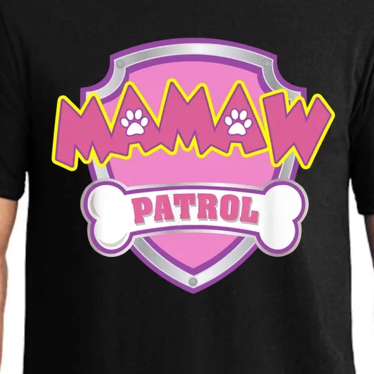 Mamaw Patrol Gift Great Gift Dog Mom Dad Funny Gift Birthday Party Gift Pajama Set